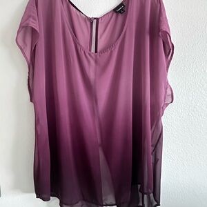 Torrid Plum Sheer Women's Blouse
